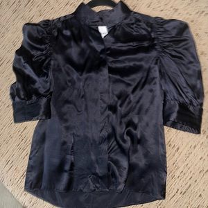 FRAME Navy Gillian Top